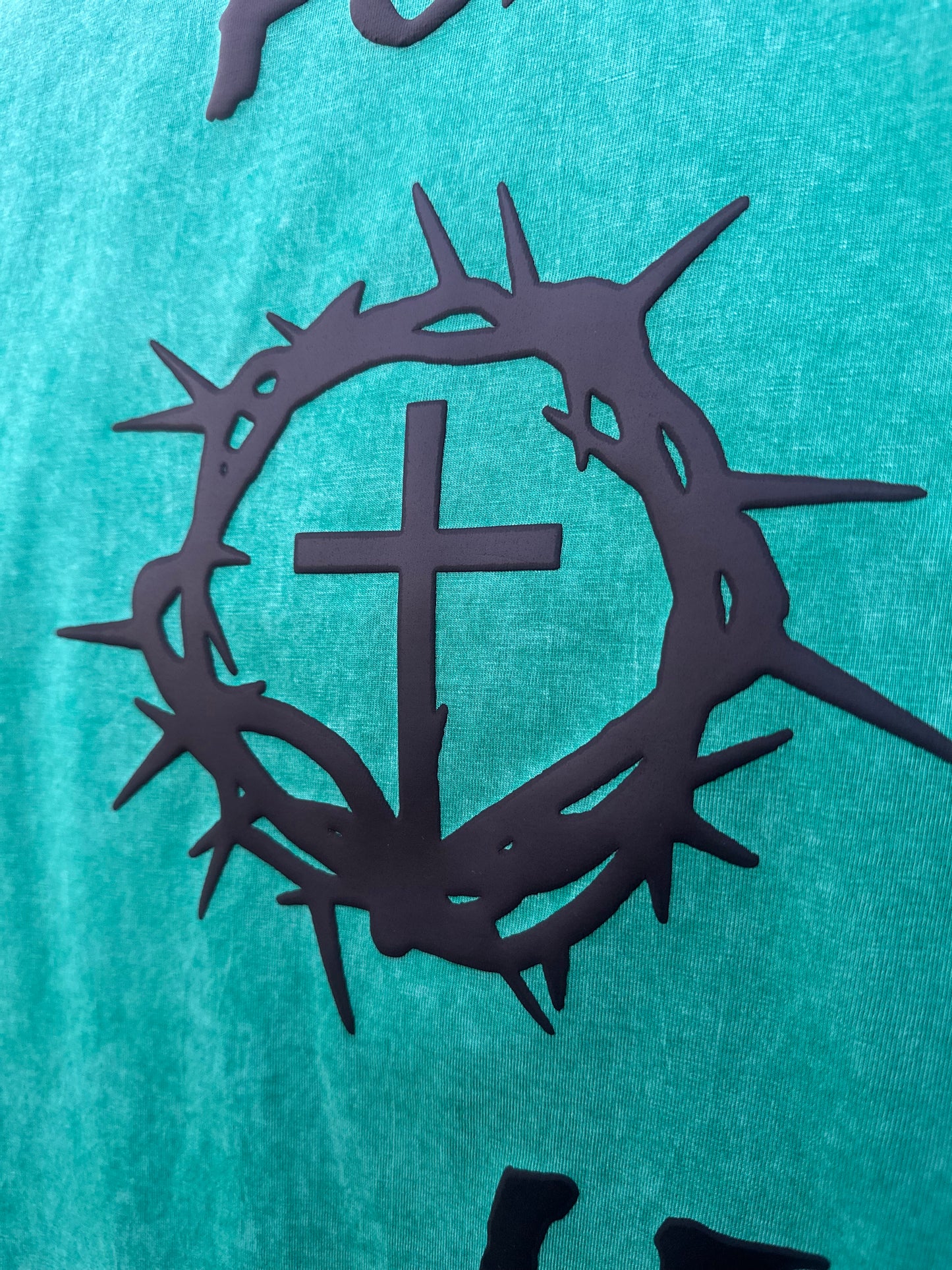 BNA Crown Cross Green Oversized Tee